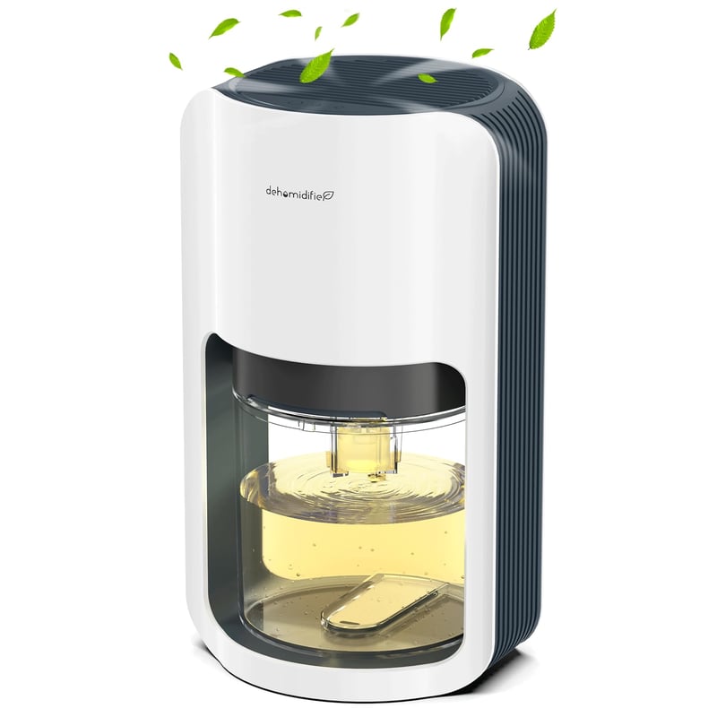 Elektrický odvlhčovač vzduchu OMISOON DH-CS06, 1200 ml, so 7-farebným LED osvetlením – biely