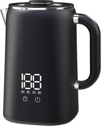 OMISOON Rozsdamentes Vízforraló 1.7L Hőmérsékleti Szabályozás 45-100°C 1