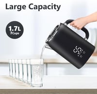 OMISOON Rozsdamentes Vízforraló 1.7L Hőmérsékleti Szabályozás 45-100°C 4