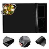 Covoraș de protecție din silicon pentru plită cu inducție OMJMYY, 52x78 cm, suport de protecție termorezistent de dimensiuni mari pentru plită cu inducție 6