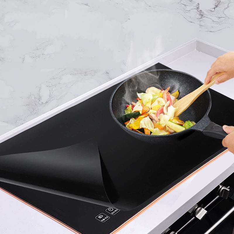 Covoraș de protecție din silicon pentru plită cu inducție OMJMYY, 52x78 cm, suport de protecție termorezistent de dimensiuni mari pentru plită cu inducție