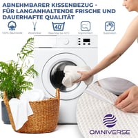 Omniverse Memóriahabos Ergonomikus Nyakpárna Közepes Támogatással 55x37cm 8