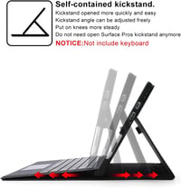 Omnpak Microsoft Surface Pro 7+/7/6/5/4 tok állítható nézőszöggel Type Cover kompatibilis 3