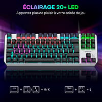 OMOTON 80% TKL Mechanikus Gaming Billentyűzet Piros Switchekkel és Háttérvilágítással 2