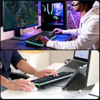 OMOTON 80% TKL Mechanikus Gaming Billentyűzet Piros Switchekkel és Háttérvilágítással 8