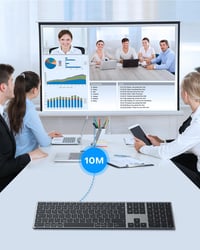 OMOTON Alumínium Bluetooth Billentyűzet Vezeték Nélküli Mac Kompatibilis Ergonomikus 8