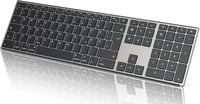 OMOTON Alumínium Bluetooth Billentyűzet Vezeték Nélküli Mac Kompatibilis Ergonomikus 1