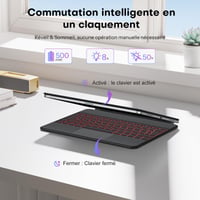 Klávesnica OMOTON pre iPad Air 13" (M3/M2, 2025/2024) – rozloženie ISO-FR AZERTY 7