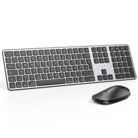 Bezdrôtová klávesnica a myš OMOTON pre Mac, QWERTZ, sivá 2