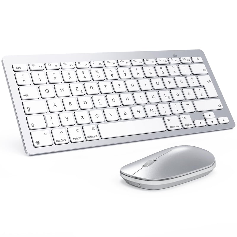 OMOTON Bluetooth klávesnica a myš pre Mac – Kompaktná bezdrôtová súprava kompatibilná s MacBook Pro/Air, iMac a Mac Mini