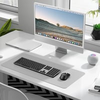 Súprava Bluetooth klávesnice a myši OMOTON pre Mac, nabíjateľná, tiché písanie, 3 kanály, kompatibilná s MacBook Air/Pro/iMac/Mac Mini, QWERTY 9