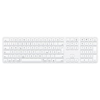 OMOTON Bluetooth klávesnica pre Mac Bezdrôtová QWERTZ MacBook Pro Air iMac Mini Biela Napájaná AAA batériou Plná veľkosť 1