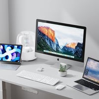 OMOTON Bluetooth Billentyűzet Mac-hez Vezeték Nélküli QWERTZ MacBook Pro Air iMac Mini Fehér AAA Elemmel Működő Teljes Méret 7