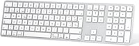 OMOTON Bluetooth Billentyűzet MacBook Air Pro iMac Mac ezüst újratölthető 1