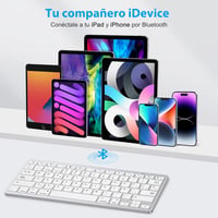 OMOTON Bluetooth Spanyol Billentyűzet iPad iPhone iOS Fehér 2