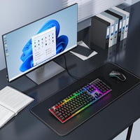 OMOTON Gaming Billentyűzet USB Rainbow LED Világítás, PC Laptop Gamer Billentyűzet, 26 Gombos Ütközésmentes QWERTZ 7