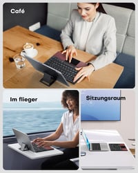 OMOTON Összecsukható Bluetooth Billentyűzet Touchpaddal, Hordozható Vezeték Nélküli QWERTZ 5