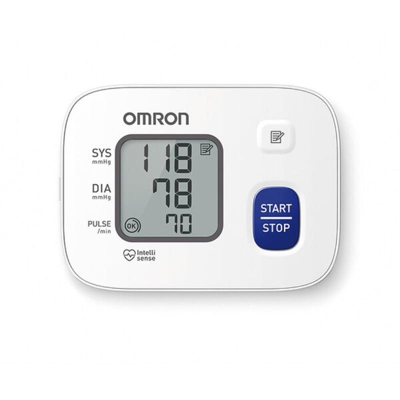 OMRON RS2 Zápästný tlakomer - Kompaktné, presné domáce meranie, s batériami, digitálny displej, zdravotnícka pomôcka