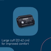 Omron X2+ Connect felkaros vérnyomásmérő, Bluetooth, univerzális mandzsetta 22-42 cm 2