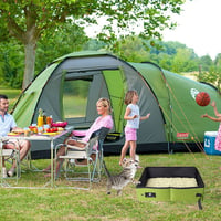Toaletă pliabilă pentru pisici Omxyinma, portabilă, pentru călătorii, impermeabilă, ușor de curățat, pentru interior, exterior și camping, 40x30 cm, negru 5