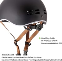 OnBros Retro Kerékpáros Bukósisak Felnőtteknek - Városi Unisex Sisak Állítható Mérettel (56-61 cm) - Szellőző Nyílásokkal - Fekete - Black 5