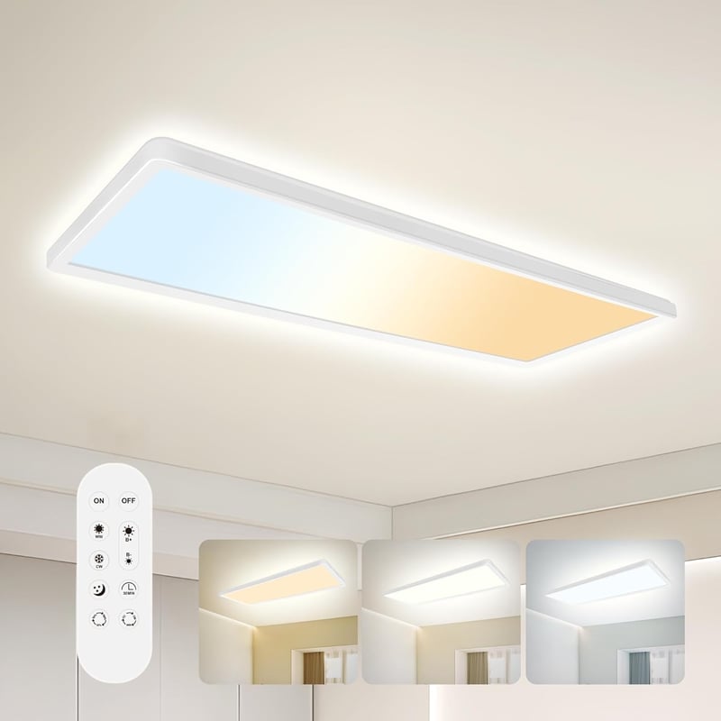 ONDTA LED Mennyezeti Lámpa Dimmelhető 22W 58x20cm 2700K-6500K Távirányítóval