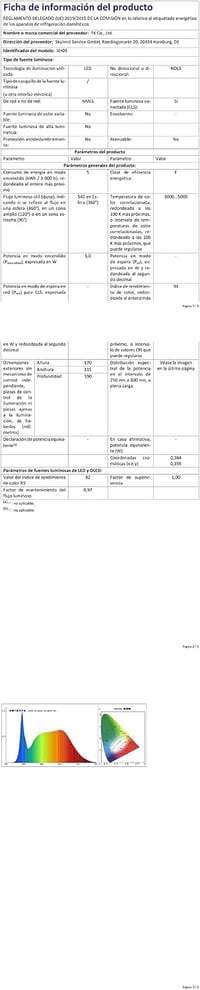 One Fire LED asztali lámpa gyerekeknek, 15 mód, dimmer, 1000 lm, nappali fény 10