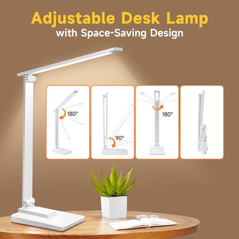 One Fire LED asztali lámpa gyerekeknek, 15 mód, dimmer, 1000 lm, nappali fény