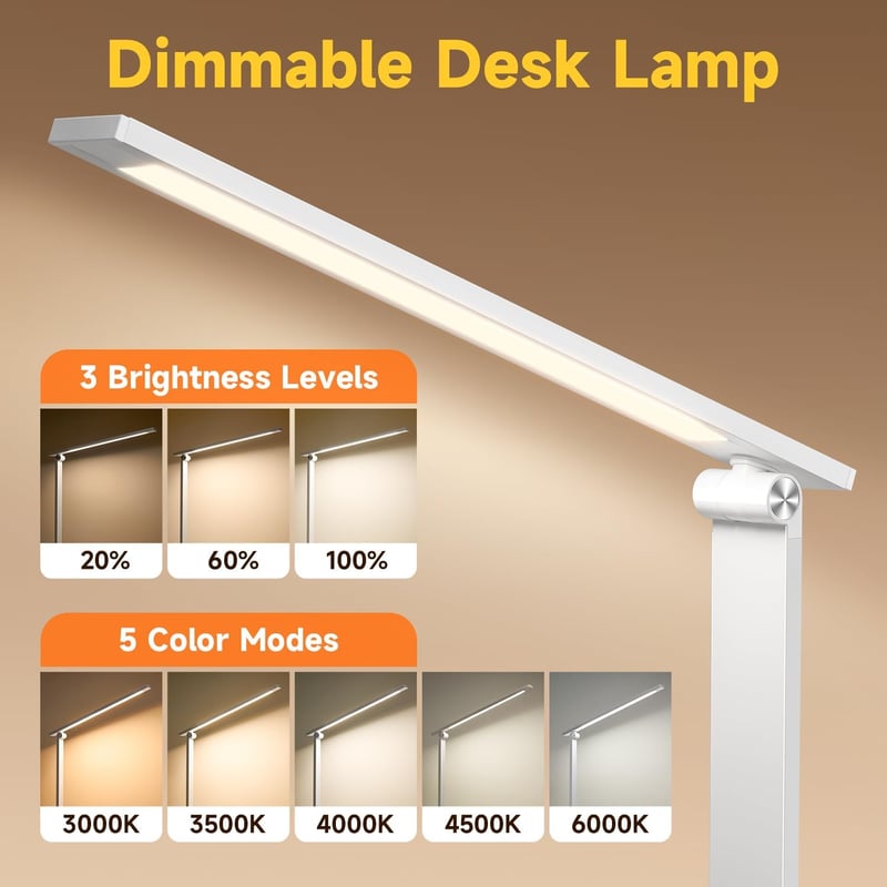 One Fire LED asztali lámpa gyerekeknek, 15 mód, dimmer, 1000 lm, nappali fény