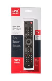 Univerzálny diaľkový ovládač k TV One for All Evolve URC7115 – kompatibilný so všetkými značkami TV, optimalizovaný pre Smart TV, s funkciou učenia, čierny 3