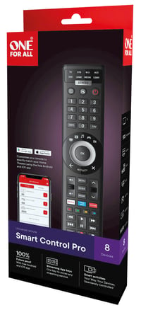 Univerzálny diaľkový ovládač One for All Smart Control Pro 8 URC7981 – pre TV, set-top box, Blu-ray, audio a streamovacie zariadenia 4