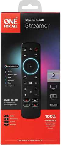 One For All Streamer URC7935 univerzális távirányító - fekete 8