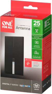 One for All SV9425-5G DVB-T2 beltéri antenna 4K, 3G/4G/5G szűrő, 0-25 km - fekete 6