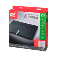 Interná digitálna TV anténa One For All SV9495 5G – DVB-T2 4K Ultra HD, filter 3G/4G/5G, automatické zosilnenie, 0 – 25 km, čierna 4