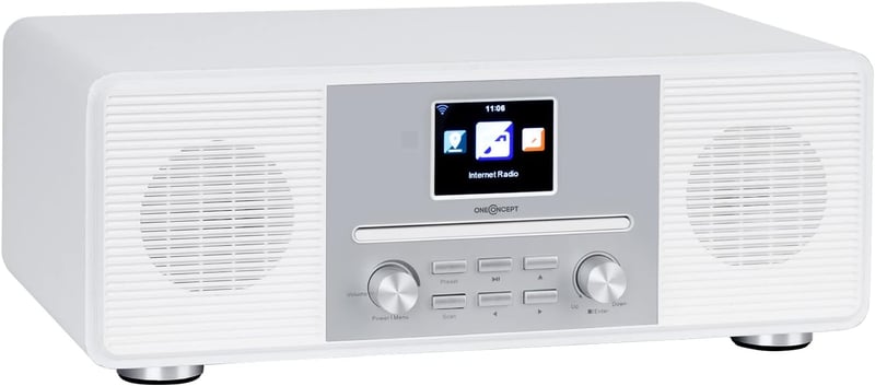 oneConcept Streamo CD internetrádió WiFi DAB+ FM Bluetooth CD lejátszó 20W