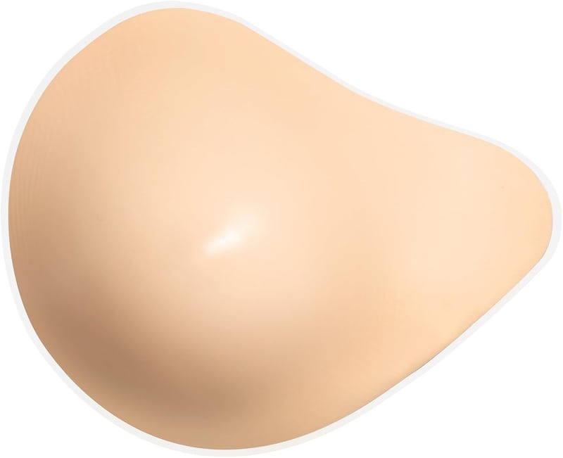 ONEFENG Könnyű Mellprotézis Nőknek Aszimmetrikus Szilikon Mellbetét Bal Oldali - B Cup, Beige-left