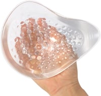 ONEFENG szimmetrikus mellprotézis szilikongél úszáshoz bikinihez - 310g(Cup C), Transparant-right 1