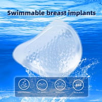 ONEFENG szimmetrikus mellprotézis szilikongél úszáshoz bikinihez - 310g(Cup C), Transparant-right 5