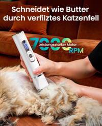 Mașină de tuns 3-în-1 oneisall pentru pisici și animale de companie cu afișaj LCD - Trimmer electric profesional 4