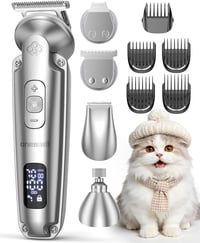 Oneisall 4az1-ben Kutya Macska Nyírógép Vízálló Akkumulátoros Mancs Trimmer 1