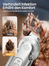 Oneisall 4az1-ben Kutya Macska Nyírógép Vízálló Akkumulátoros Mancs Trimmer 5