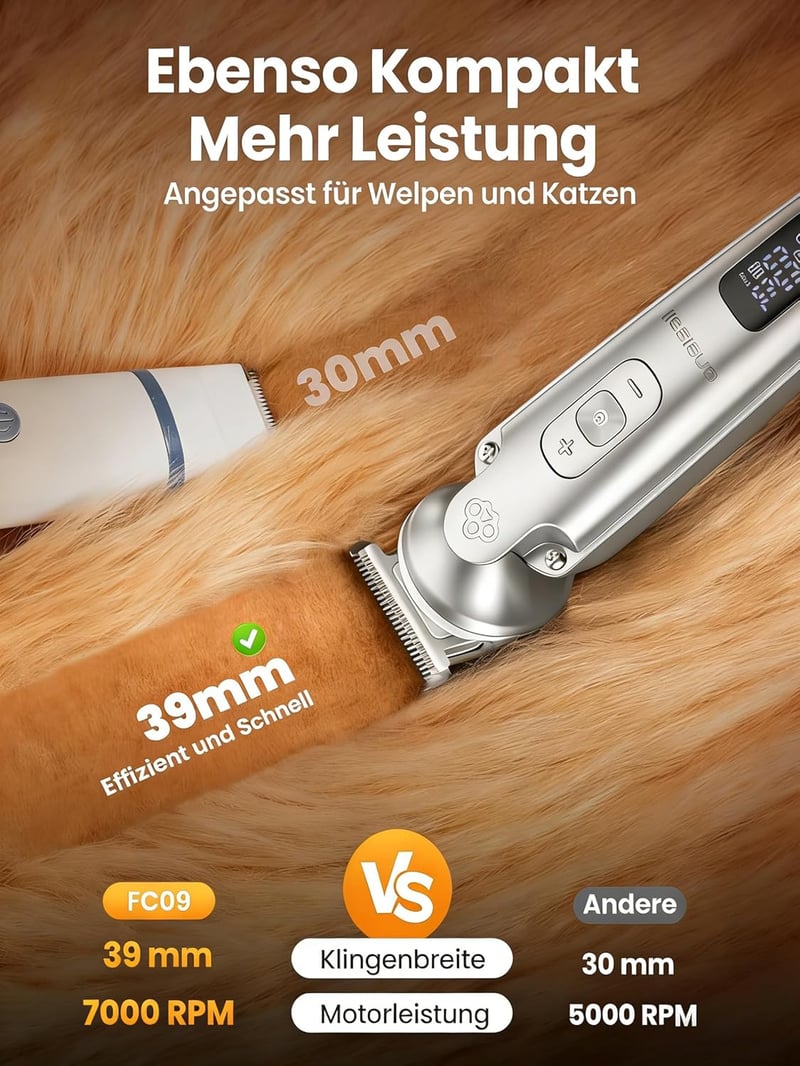 Oneisall 4az1-ben Kutya Macska Nyírógép Vízálló Akkumulátoros Mancs Trimmer