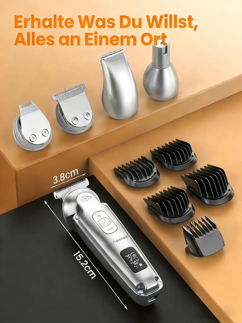 Oneisall 4az1-ben Kutya Macska Nyírógép Vízálló Akkumulátoros Mancs Trimmer