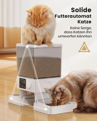 oneisall 5L Automata Macskaeledel Adagoló 2 Tálcával, Rozsdamentes Acél, Hangfelvétel 6