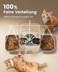 oneisall 5L Automata Macskaeledel Adagoló 2 Tálcával, Vezeték Nélküli Etető Kutyáknak Macskáknak 3