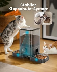 oneisall 5L Automata Macskaeledel Adagoló 2 Tálcával, Vezeték Nélküli Etető Kutyáknak Macskáknak 7