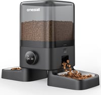 oneisall 5L Automata Macskaeledel Adagoló 2 Tálcával, Vezeték Nélküli Etető Kutyáknak Macskáknak 1
