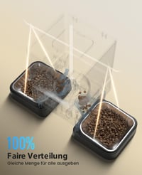 oneisall 5L Automata Macskaeledel Adagoló WiFi Applikációval, 2 Rozsdamentes Tál 5