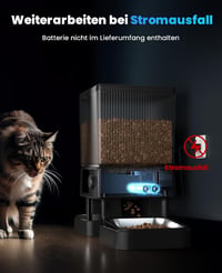 oneisall 5L Automata Macskaeledel Adagoló WiFi Applikációval, 2 Rozsdamentes Tál 7