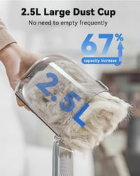 oneisall Kutyanyíró Beépített Porszívóval és Szárítóval - 2,5L Portartály, 7 Hőfokozat, 15000Pa Szívóerő, Csendes Működés, 8 Ápolóeszköz Kut 7